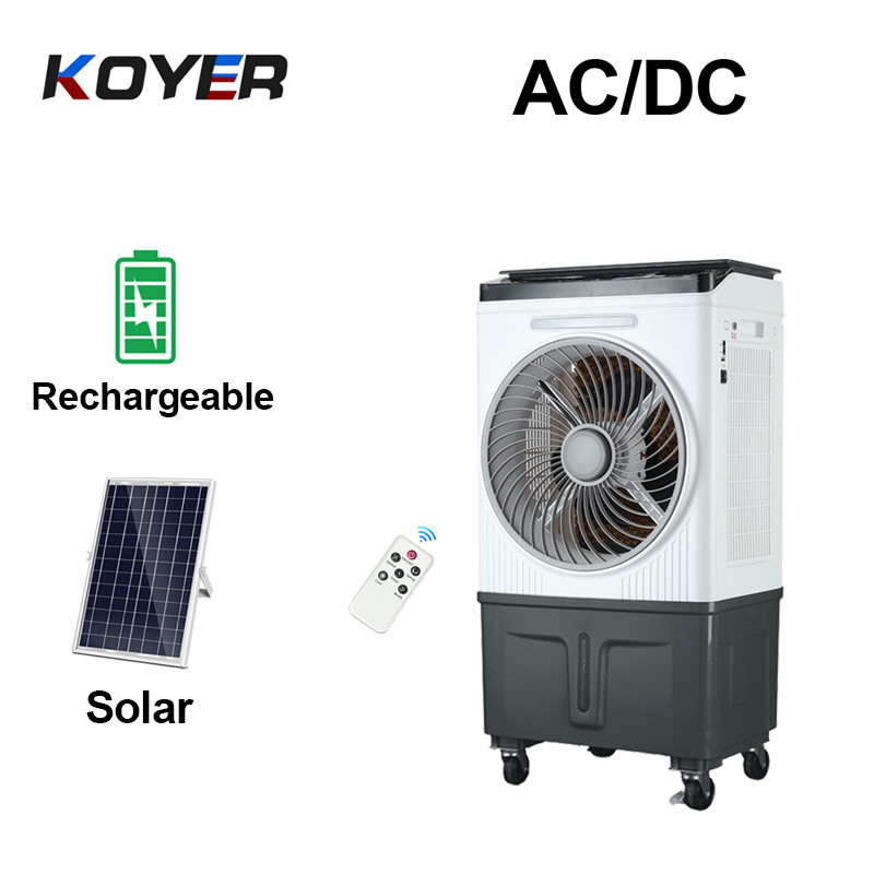 Kipas Penyejuk Udara Boleh Dicas semula Solar